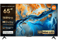 tv mini led 65 - xiaomi s 65 2025 uhd 4k smart con google 144 hz gris cepillado