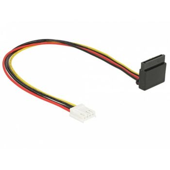 Cable de alimentación interna DeLOCK 0,3 m SATA 15 pines a Floppy 4 pines