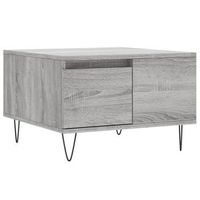 mesa de centrormesa auxiliarrmesa de cafe madera contrachapada gris sonoma 55x55x365 cm