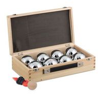 juego de 8 bolas de petanca - light brownblacksilver - 11x37x225cm