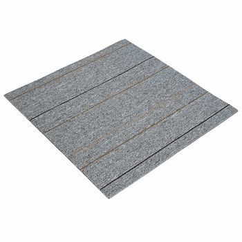 Azulejo De Alfombra Gris Claro Con Rayas 50 X 50 Cm 20 Uds. Vidaxl