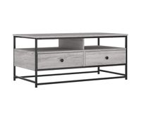 mesa de cafe - mesa de centro madera de ingenieria gris sonoma 100x51x45 cm