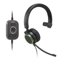 snom a330m auriculares alambrico diadema usb tipo a negro