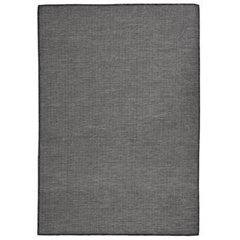 Alfombra De Exterior De Tejido Plano Gris 160x230 Cm Vidaxl