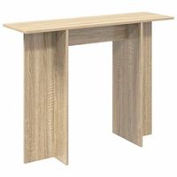 mesa consola roble sonoma 100 x 30 x 75 cm madera de ingenieria vidaxl