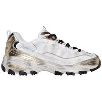 skechers deportivas moda deportiva dlites vintage vision blanca-oro para mujer