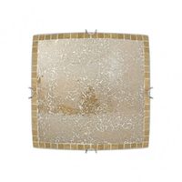 plafon cuadrado tenor 2xe27 ambar mosaico 9x30x30 cm