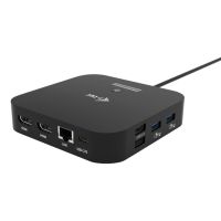 base de conexion i-tec usb-c dual hdmi 100 w pd gigabit negro