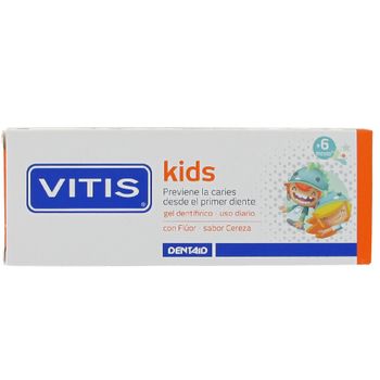 Vitis Kids gel dentífrico 50ml sabor cereza