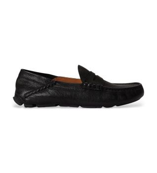 Polo Ralph Lauren para hombre. 803P07633001 Mocasines de Piel Anders negro (45), Plano, Ninguno, Casual, Clásico