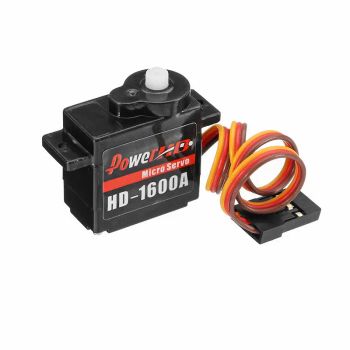 Servo Micro Power HD 1600A 1.3KG 6g compatible con Futaba JR para modelos de aviones RC