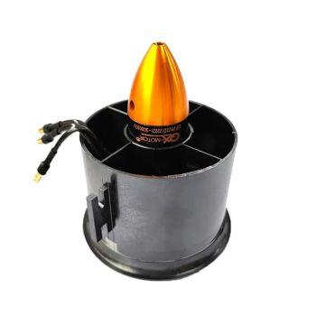 Unidad de ventilador con conducto EDF de 6 palas de 70 mm de QX-Motor con motor sin escobillas QF2822 3000KV 4S para avi
