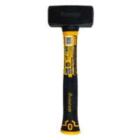 easyspeed martillo maceta de albanil mazo de construccion antivibracion con mango ergonomico de fibra de vidrio para obras reparaciones y uso profesionalnegro y amarillo
