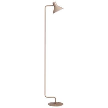 Lámpara De Pie Estilo Industrial De Metal Pantalla Cónica Ajustable Beige Rimava