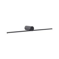lampara led para cuadros y espejos de metal horizontal moderno negro gabas