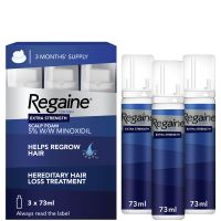 regaine mens extra strength hair loss and hair regrowth scalp foam treatment 3 x 73ml