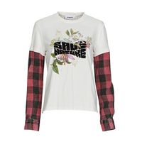 desigual camiseta manga larga clea para mujer