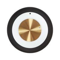reloj de pared decoracion colgante r 30 cm diseno moderno sin numeros acero negro y blanco cluses