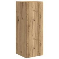 mueble de tv montado en la pared 30 x 31 x 80 cm roble artisan vidaxl