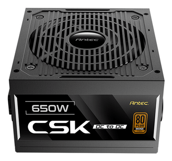 Fuente Alimentación 650W ANTEC CSK650DC EC 80 PLUS Bronze Non-Modular Negro
