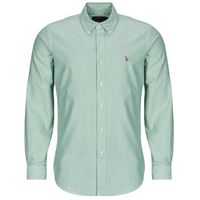 polo ralph lauren camisa manga larga camisa de corte recto en oxford para hombre