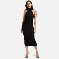 good american ribbed-knit halterneck midi dress - 4xl-5xl