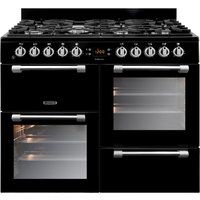 leisure cookmaster 100 gas range cooker - black black