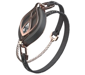 BELLABEAT Leaf Crystal Fitness Tracker with Crystal Bracelet - Swarovski Rose Gold, Gold