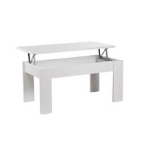 mesa de centro elevable dalia con almacenaje blanco 51-63x105x55 cm