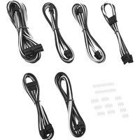 cablemod c-series axi hxi tx  rm modflex essentials cable kit - black  white black
