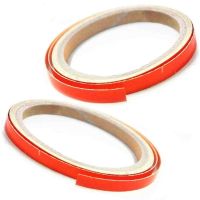pegatina rueda naranja 7mm 6mt par