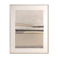 cuadro de lienzo en color beige de 120x5x150cm
