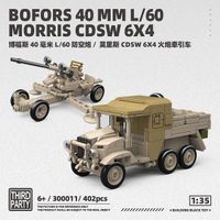 bloques de construccion 300011 morris cdsw 6x4 y canon bofors de 40 mm l60 402 piezas vehiculo militar ladrillos diy juguete coleccionable para adultos