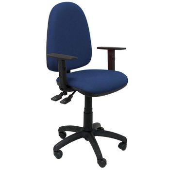 Piqueras y Crespo Tribaldos Silla Oficina con Brazos Regulables Azul Marino