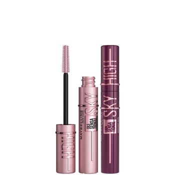 Maybelline Lash Sensational Sky High Mascara Bundle (Various Shades) - Black and Burgandy Haze