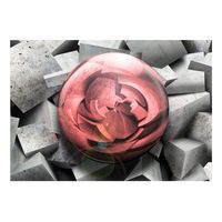 papel pintado 3d - rosa de piedra 200x140 cm