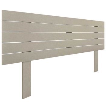 Cabecero De Madera Reciclada Dm Estilo Palet Horizontal Con Patas 160x115cm Camas 160 - Acabado Lino