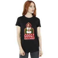 elf camiseta santas coming para mujer