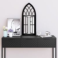 espejo decorativo  espejo de hierro negro para uso interior 70x30 cm cfw966880