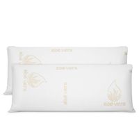 pack 2 almohadas viscoelasticas 90 x 40 cm aloe vera  maximo confort y excelente adaptabilidad con propiedades antiestres
