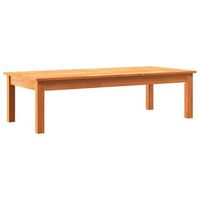 mesa de cafe - mesa de centro - mesa baja max brown 110 x 50 x 30 cm madera de pino macizo
