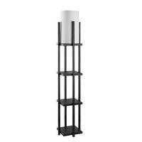 lampara de pie 7111-black negro metal diametro 20x34 cm
