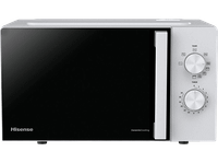 microondas con grill - hisense h20mowp1hg 1250 w 5 niveles de potencia 20 l descongelacion control mecanico blanco