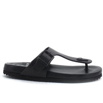 Café Noir Chanclas CAFENOIR Ciabatta Infradito Pelle Nero ST1520 para hombre