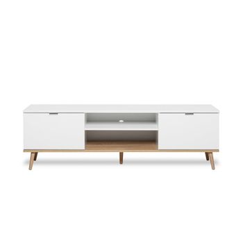 Mueble de tv 2 puertas a160 cm - blanco
