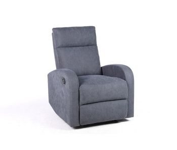 Sillón relax reclinable 95×95×99 cm tapizado gris