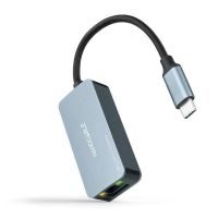 conversor usb-c 32 gen1 a ethernet 25g nanocable aluminio 15cm gris