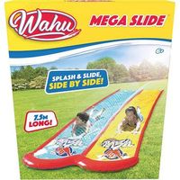 wahu doble pista deslizante de 75m juego de aire libre salpica agua