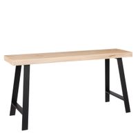 banco plano marron claro  h46xb31xl92cm