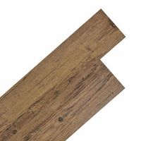 tableros de suelo madera de nogal marron 502 m 36 uds pvc vidaxl